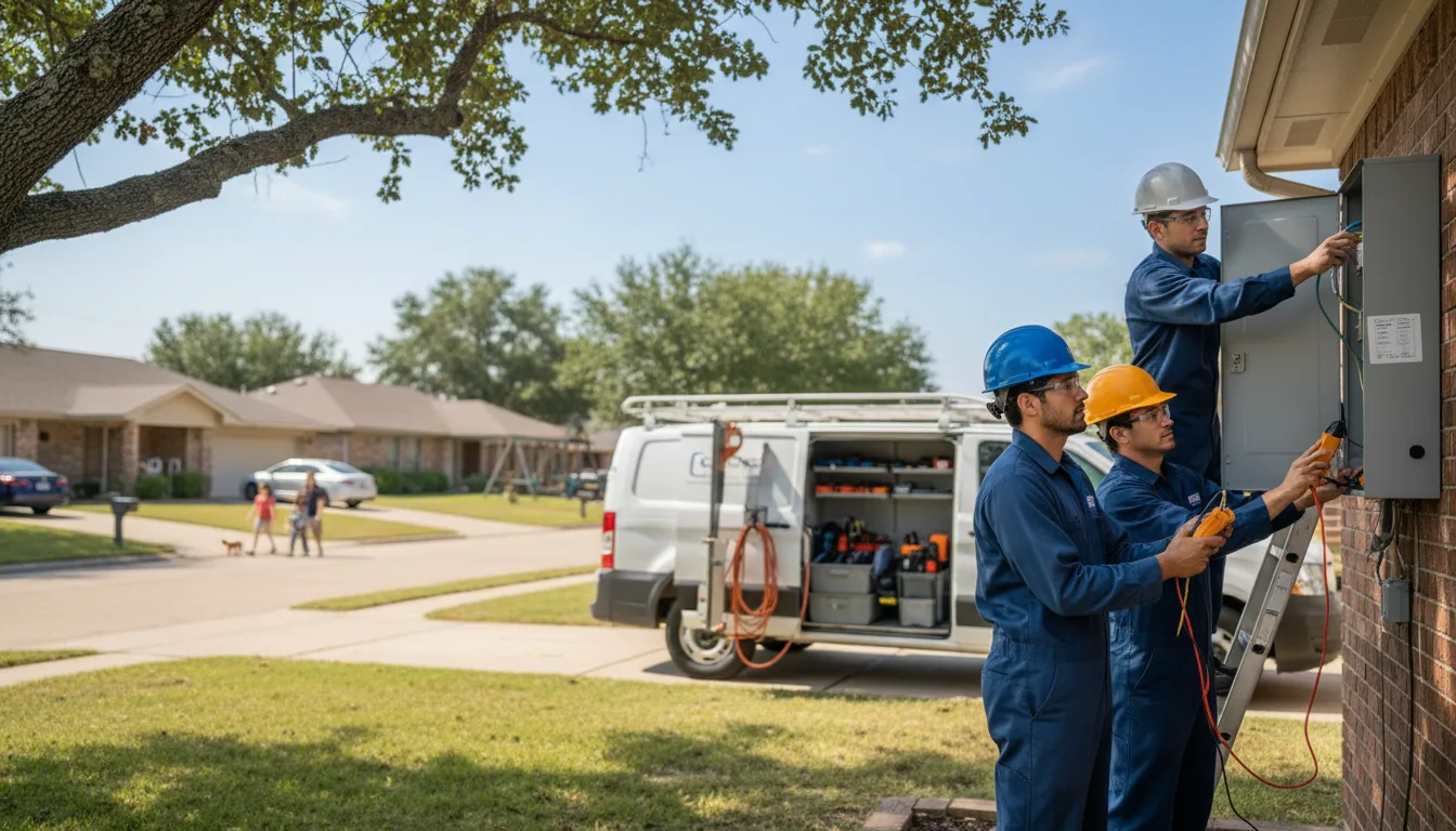 Certified electrician providing emergency electrical services in Burbank, OK
